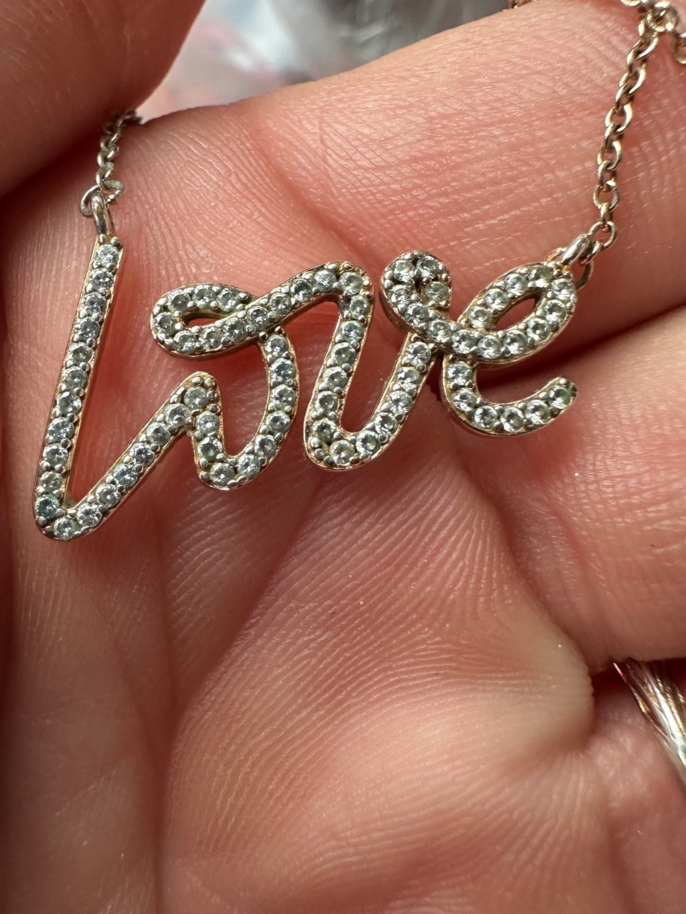 Tiffany & Co. Paloma's Graffiti Love Pendant Necklace 18K Yellow Gold/Diamonds - Picture 9 of 12